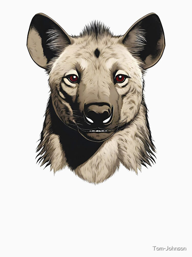 Wild Hyena Portrait 2 by Tom-Johnson T-Shirts, Hoodie, Sweatshirt | BlankRebels.com (Image 3)
