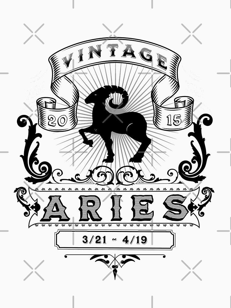 The Zodiac Sign of Aries Black and White 2015 by rhombusOnion T-Shirts, Hoodie, Sweatshirt | BlankRebels.com (Image 3)