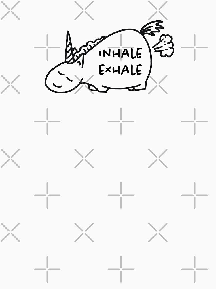 Unicorn - Inhale Exhale by fruehmorgens T-Shirts, Hoodie, Sweatshirt | BlankRebels.com (Image 3)