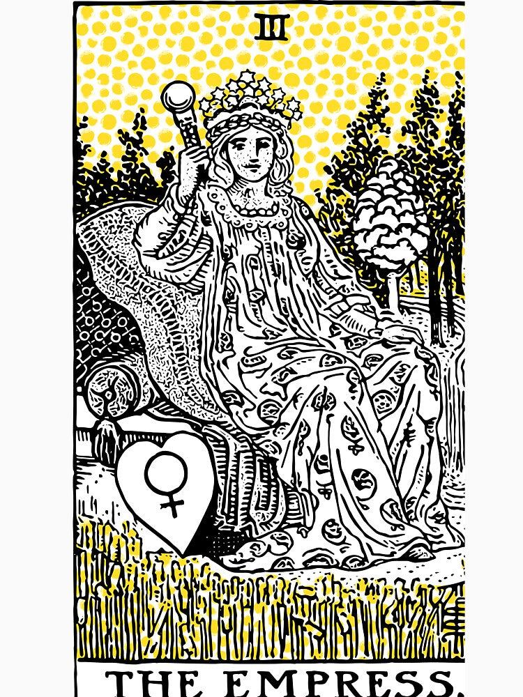 Modern Tarot Design - 3 The Empress by Annalee Beer T-Shirts, Hoodie, Sweatshirt | BlankRebels.com (Image 3)