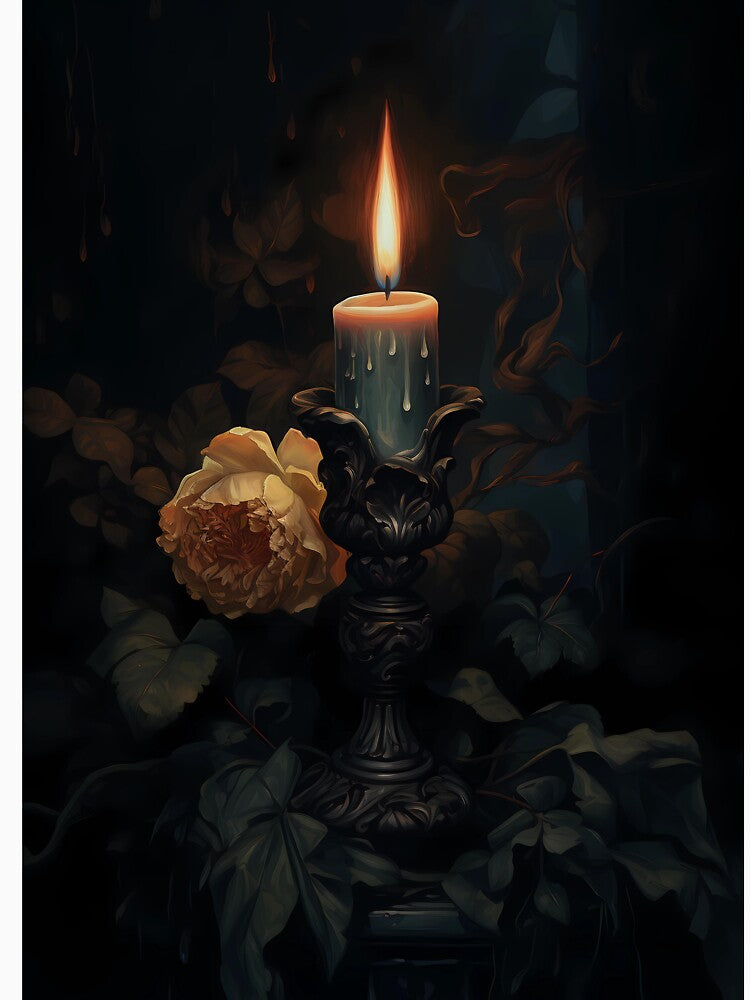Infinite glow candle dark academia gothic cottagecore decor by Mehak  Khan T-Shirts, Hoodie, Sweatshirt (Image 3)