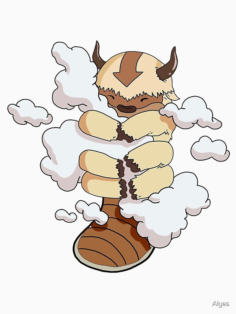 Appa with Clouds by Alyes