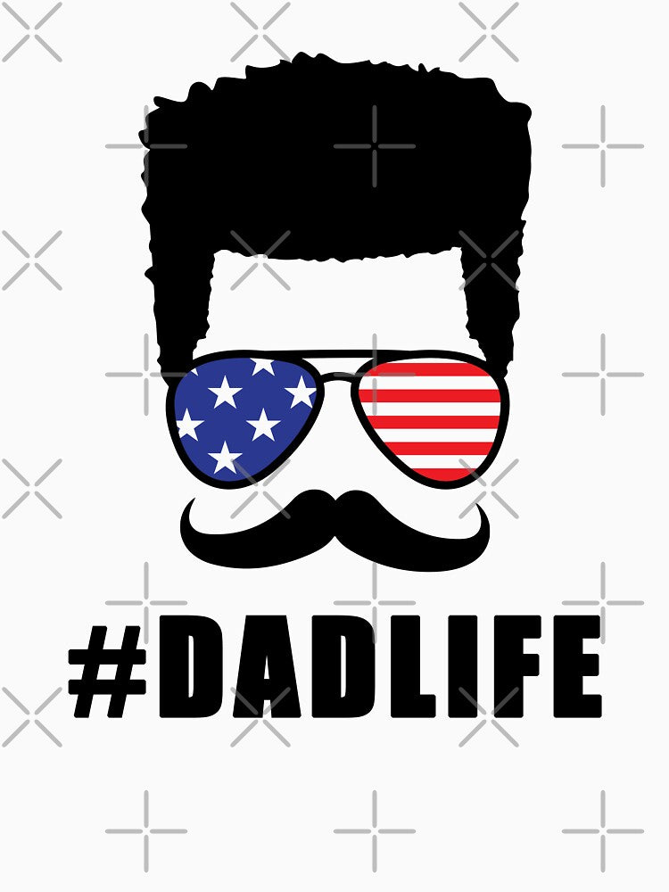 Dad Life with 4th of July Sunglasses American Flag by manzee T-Shirts, Hoodie, Sweatshirt | BlankRebels.com (Image 3)