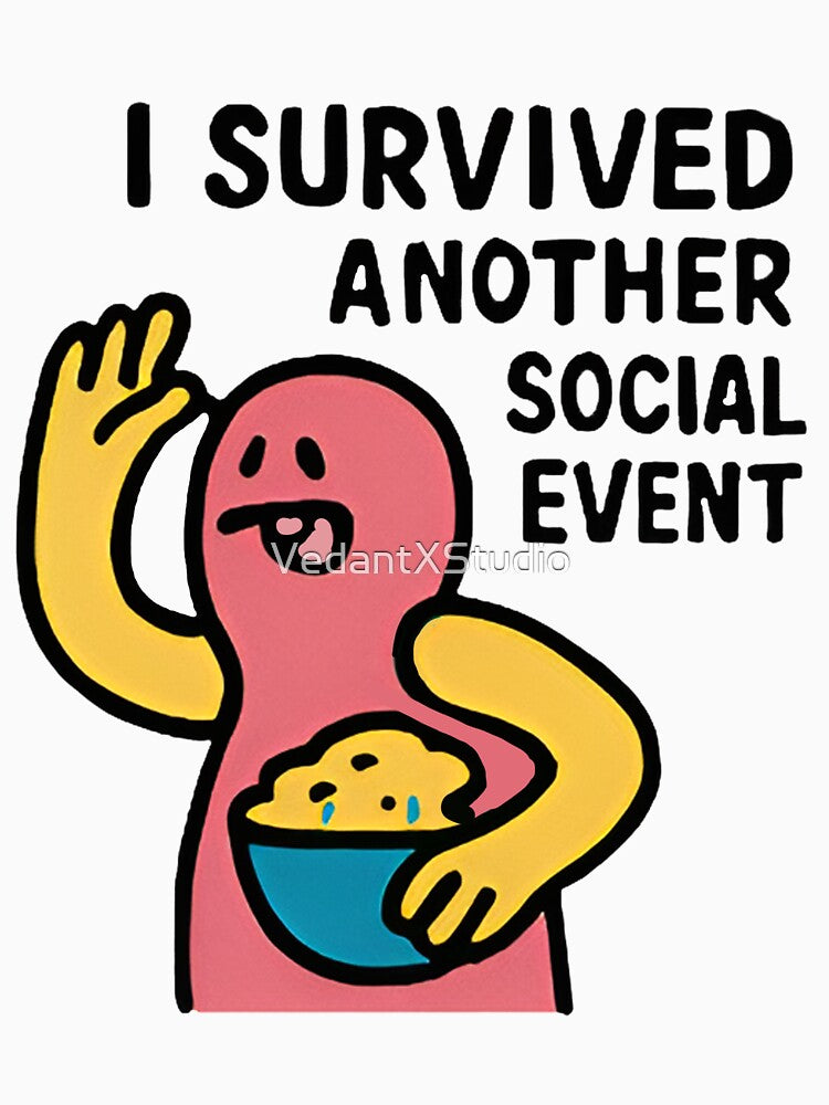 Social Event Survivor – Introvert Victory by VedantXStudio T-Shirts, Hoodie, Sweatshirt | BlankRebels.com (Image 3)