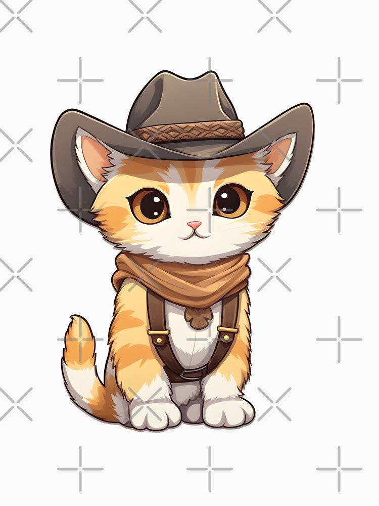 Cute Cowboy Cat by Sereneluna T-Shirts, Hoodie, Sweatshirt | BlankRebels.com (Image 3)