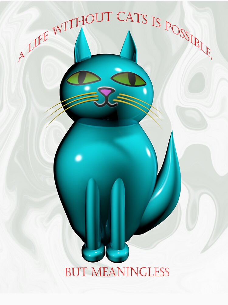 CAT IN BLUE by newgraphiks T-Shirts, Hoodie, Sweatshirt | BlankRebels.com (Image 3)