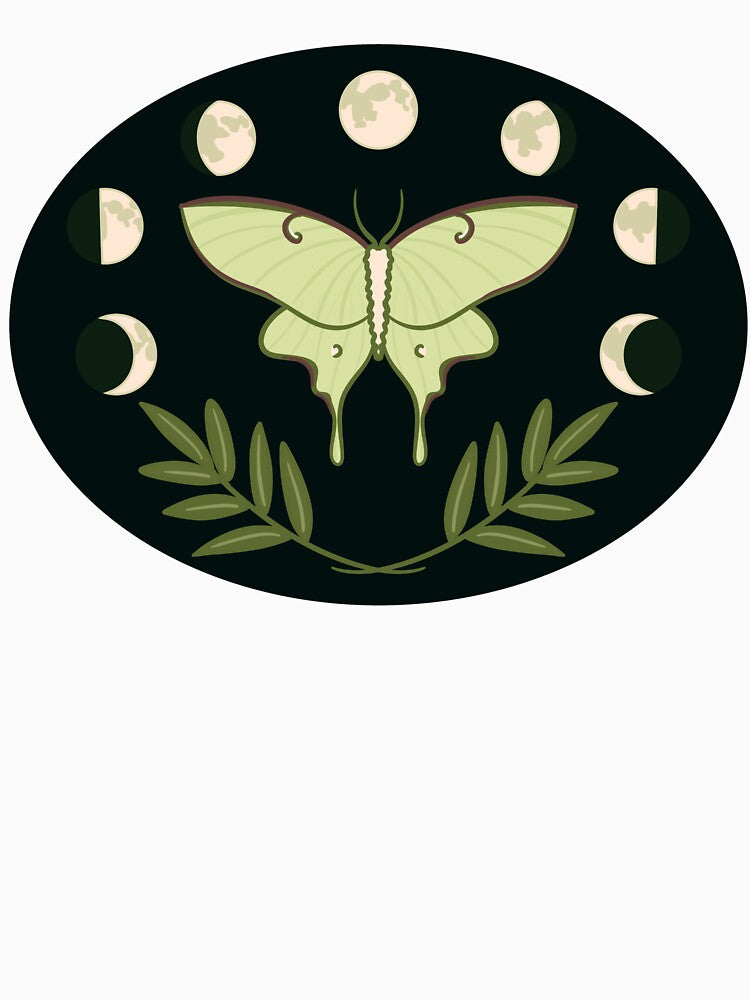 Luna Moth Dark by pinkgooseanaiah T-Shirts, Hoodie, Sweatshirt | BlankRebels.com (Image 3)