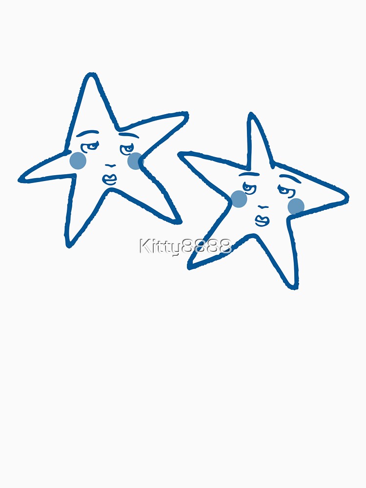 Copy of Blue Stars - Retro 90s Whimsigoth Aesthetic by Kitty8888 T-Shirts, Hoodie, Sweatshirt | BlankRebels.com (Image 3)