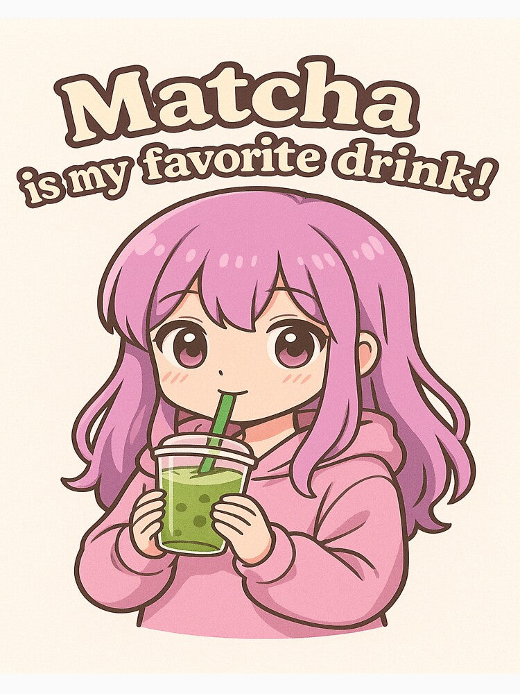 Matcha Anime Girl – Kawaii Style Art for Tea Lovers by Majd-makansi T-Shirts, Hoodie, Sweatshirt | BlankRebels.com (Image 3)