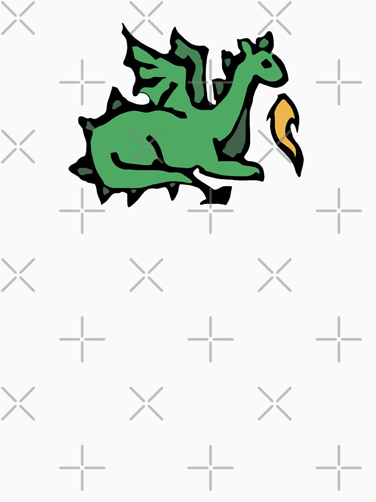 Cute Little Dragon With Fire (Green) by bassoongirl123 T-Shirts, Hoodie, Sweatshirt | BlankRebels.com (Image 3)