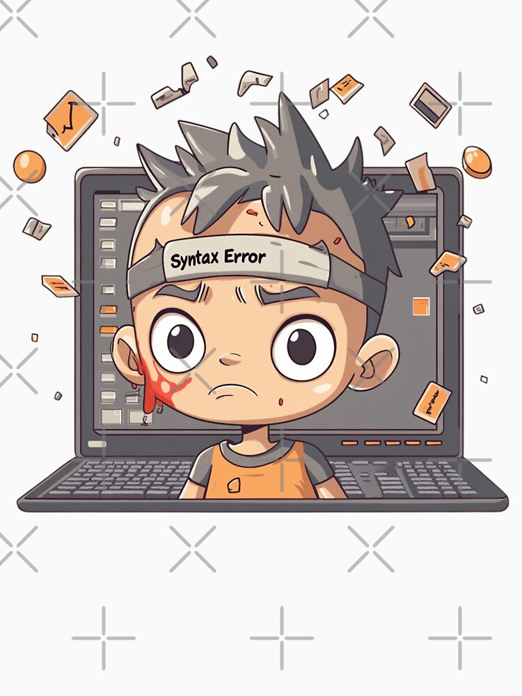 Syntax Error Survivor - Funny Programmer T-shirt & Sticker | Coding Humor Gift for Developers by counselormom... (Image 3)