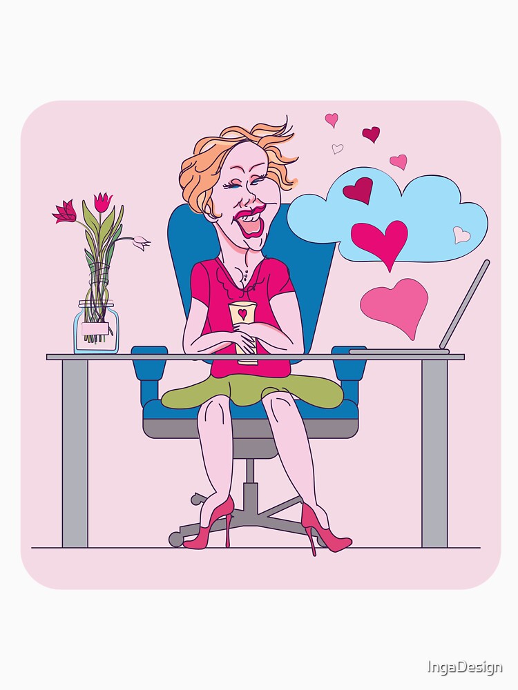 Working from home with love by IngaDesign T-Shirts, Hoodie, Sweatshirt | BlankRebels.com (Image 3)
