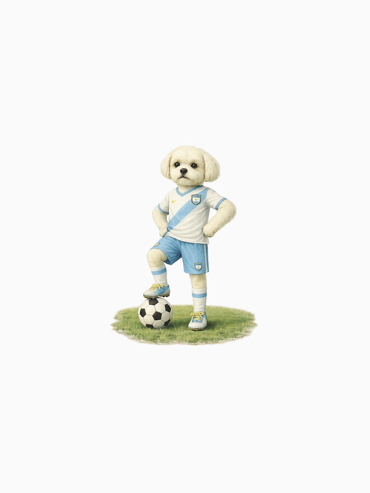 Maltese Dog Playing Soccer by Dodosheep