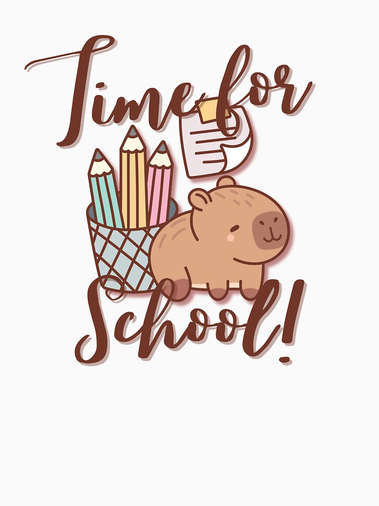 Capybara Time School T-Shirts, Hoodie, Sweatshirt