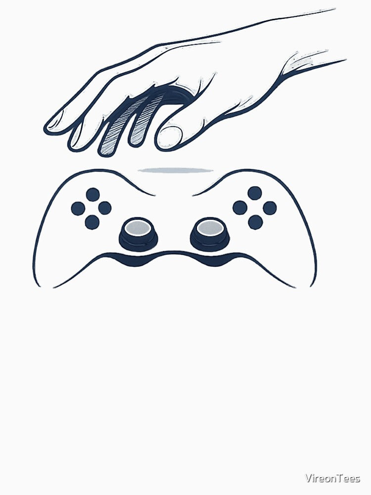 Muscle Memory Took Over – Minimal Gamer Controller Design by VireonTees T-Shirts, Hoodie, Sweatshirt (Image 3)