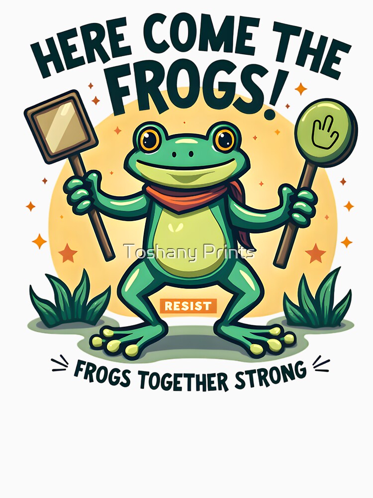 Portland Frog 2025 – Funny Meme Frog by Toshany Prints T-Shirts, Hoodie, Sweatshirt | BlankRebels.com (Image 3)
