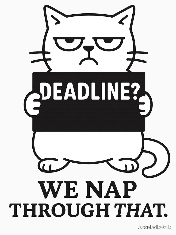 Deadline? We Nap Through That – Funny Hoodie & T-shirts for Remote Workers – Cozy Comfort Design by... (Image 3)