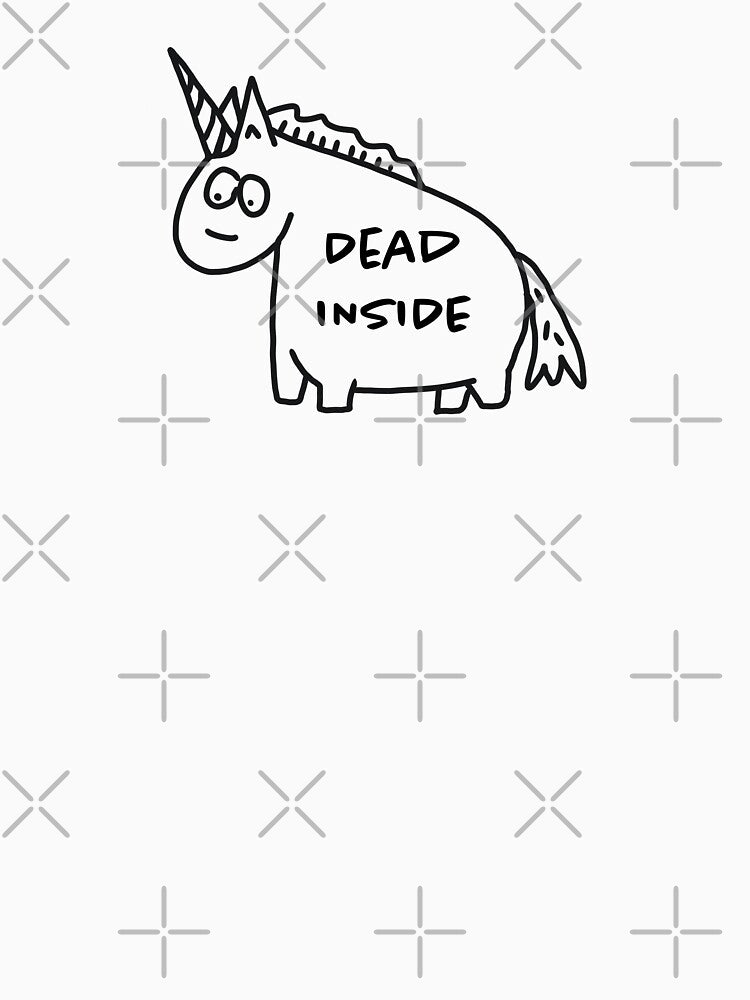 Unicorn - Dead Inside by fruehmorgens T-Shirts, Hoodie, Sweatshirt | BlankRebels.com (Image 3)