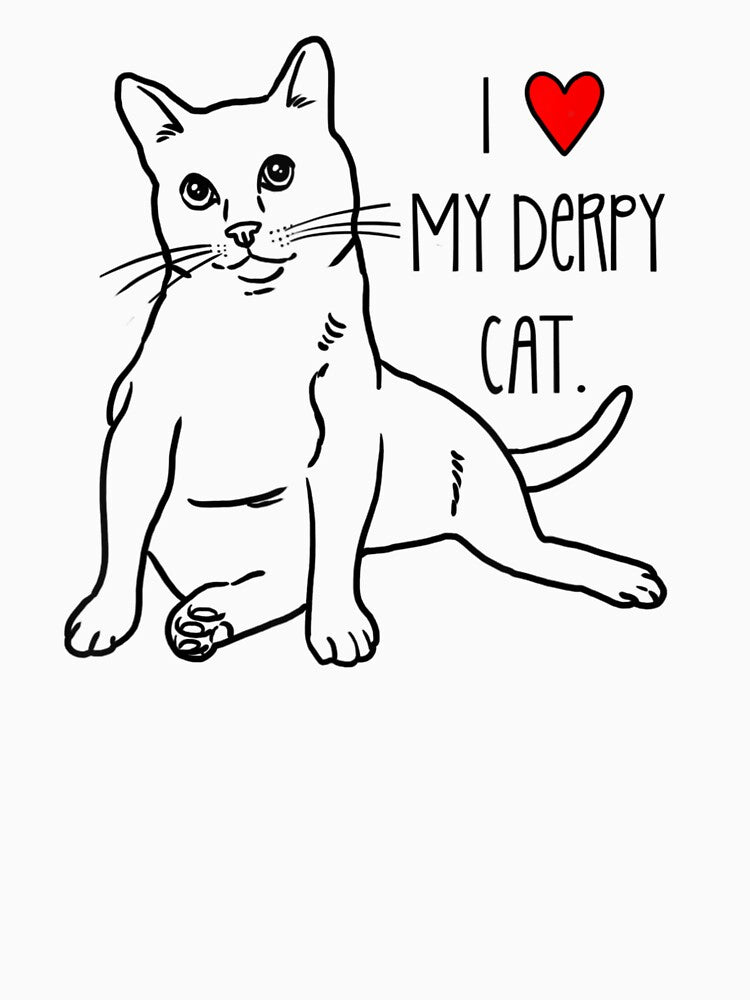 Funny Cat Fat Cat Derpy Cat Chonk Chubby Cat Cat Mom by Eric-Costa-2733 T-Shirts, Hoodie, Sweatshirt (Image 3)
