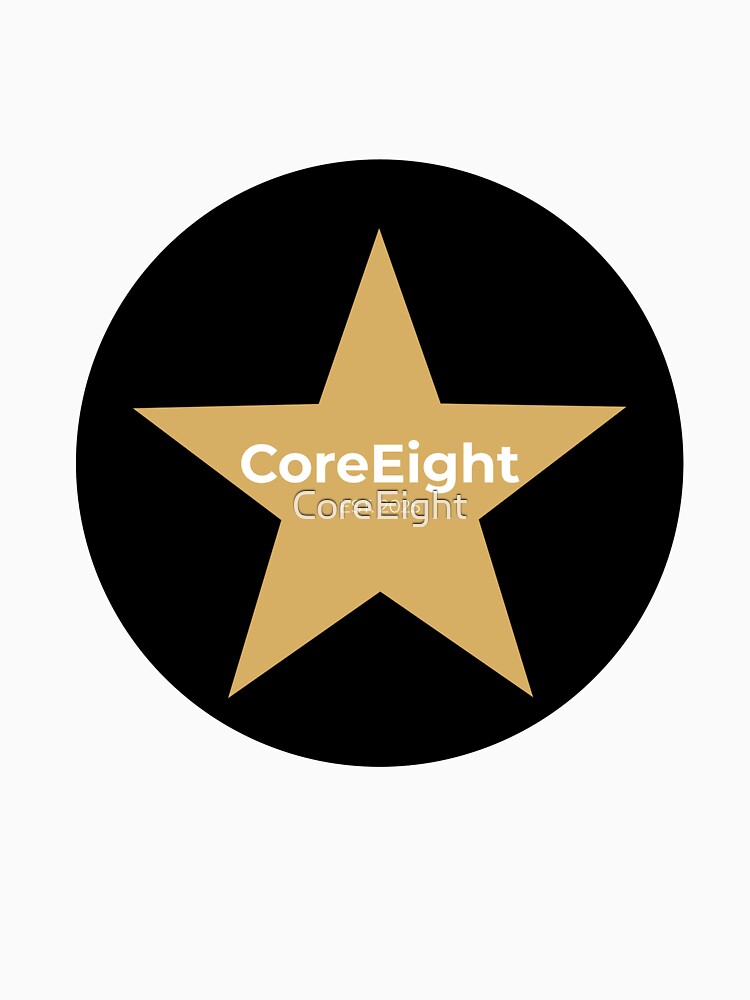 CoreEight Star Logo EST 2025 – Minimalist Modern Brand Design for T-Shirts, Stickers & Accessories by CoreEight... (Image 3)