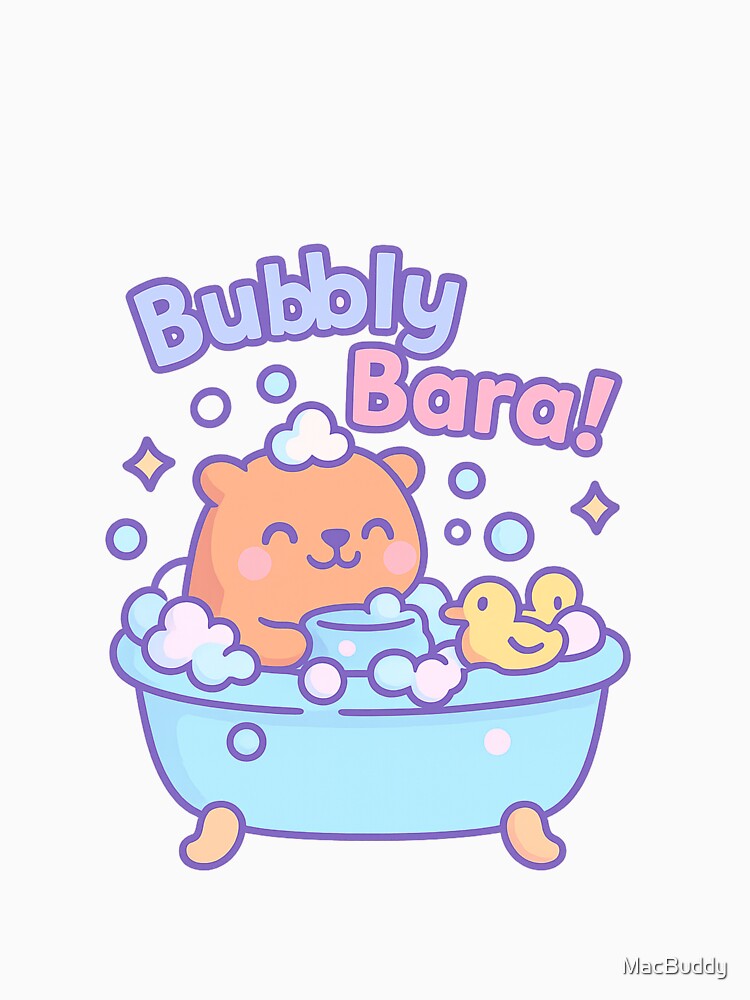 Cute Capybara Bubble Bath Design by MacBuddy T-Shirts, Hoodie, Sweatshirt | BlankRebels.com (Image 3)