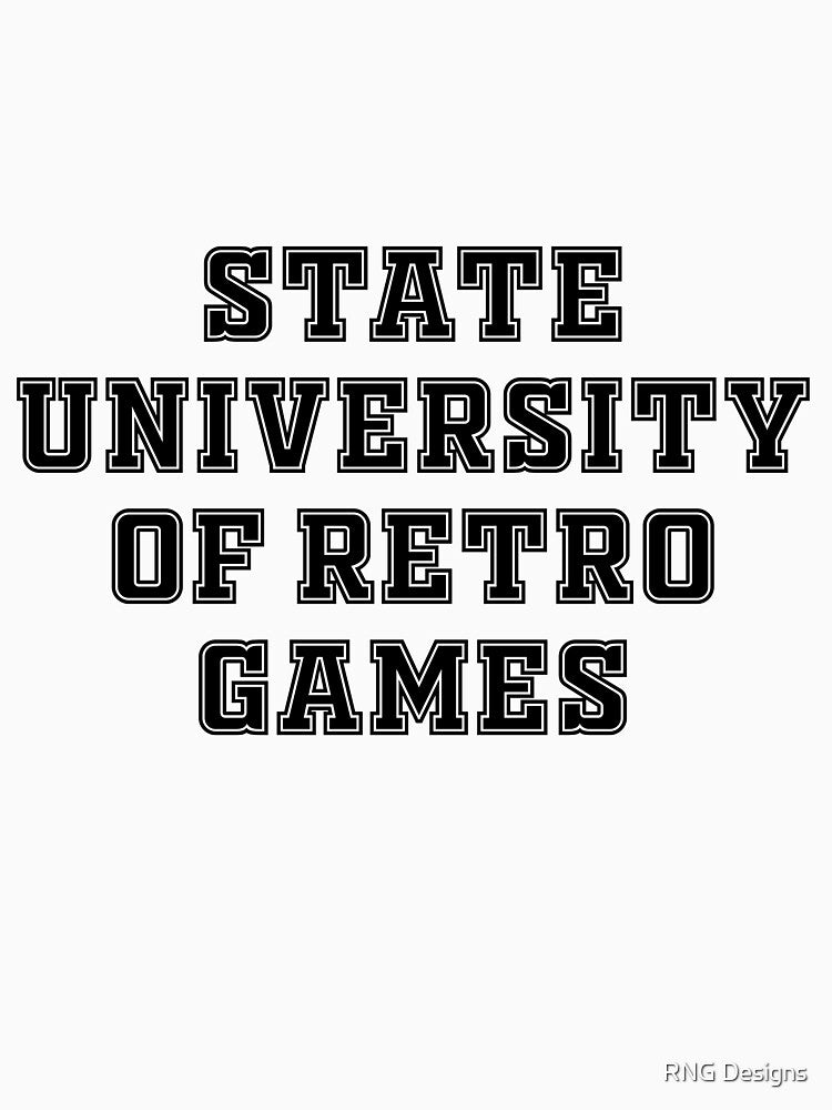 State University of Retro Games by RNG Designs T-Shirts, Hoodie, Sweatshirt | BlankRebels.com (Image 3)