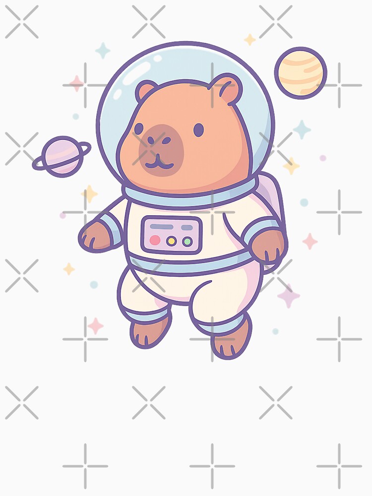 Capybara Astronaut – Kawaii Pastel Space Vibes by trend-forge T-Shirts, Hoodie, Sweatshirt | BlankRebels.com (Image 3)