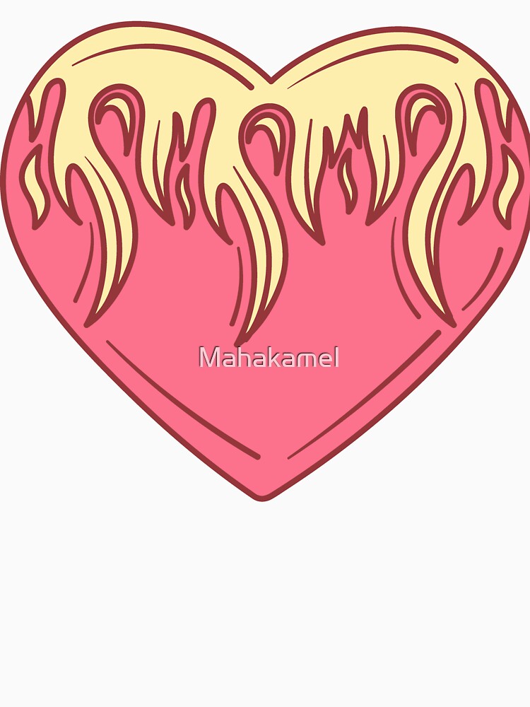 Y2K Flaming Heart - Bold Retro Love by Mahakamel T-Shirts, Hoodie, Sweatshirt | BlankRebels.com (Image 3)
