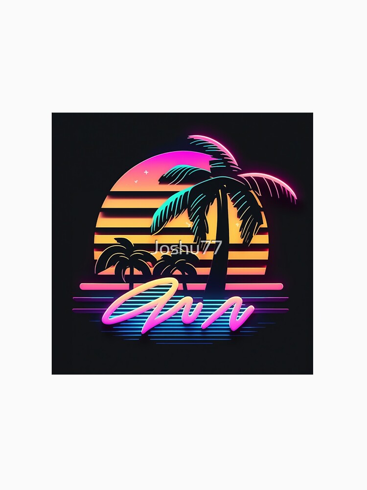Neon Paradise: A Summer of Palm Trees and Vibrant Hues by Joshu77 T-Shirts, Hoodie, Sweatshirt | BlankRebels.com (Image 2)