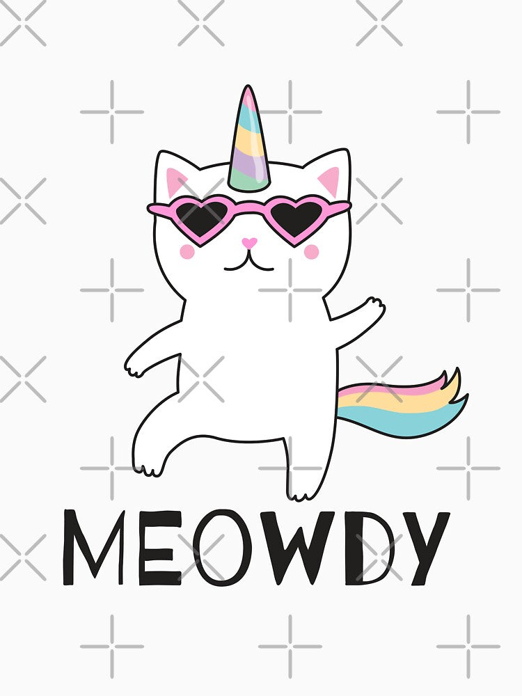 Meowdy - Unicorn Meowdy meme gift by nananinanana T-Shirts, Hoodie, Sweatshirt | BlankRebels.com (Image 3)