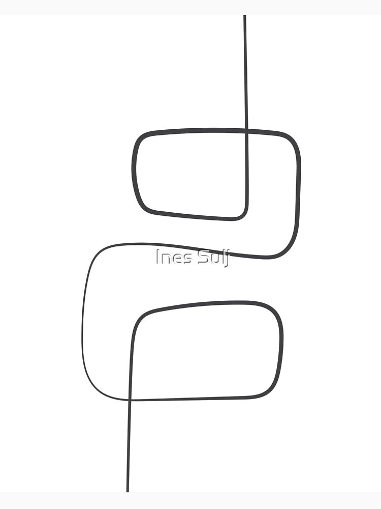 Minimalist Abstract Line Art 02-02 by PAPER MOON art & design T-Shirts, Hoodie, Sweatshirt | BlankRebels.com (Image 3)