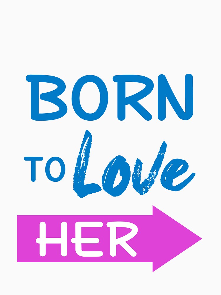 Born To Love Her Couple Shirts Valentines Day by Mesyo Hoodie, Sweatshirt | BlankRebels.com (Image 3)