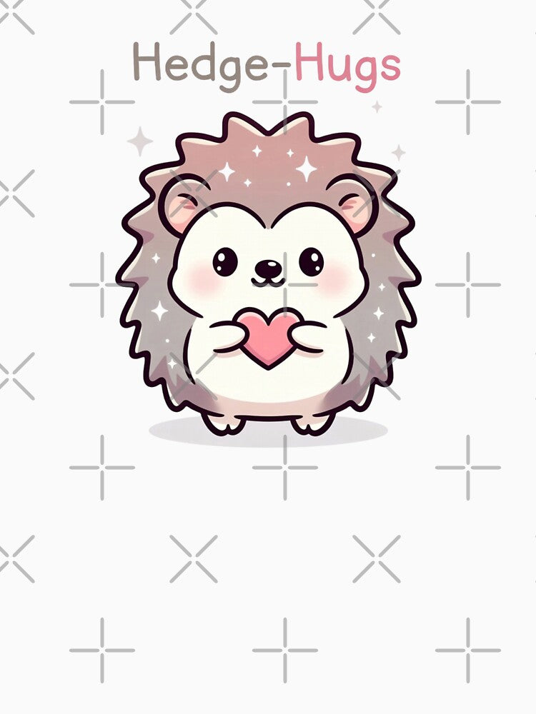 Kawaii Hedgehog Holding Heart Cute Valentine Gift by GrumpySableye