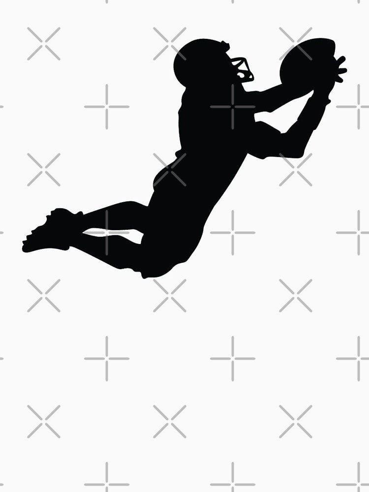 Football Player in Action Silhouette by PrintPress T-Shirts, Hoodie, Sweatshirt | BlankRebels.com (Image 3)