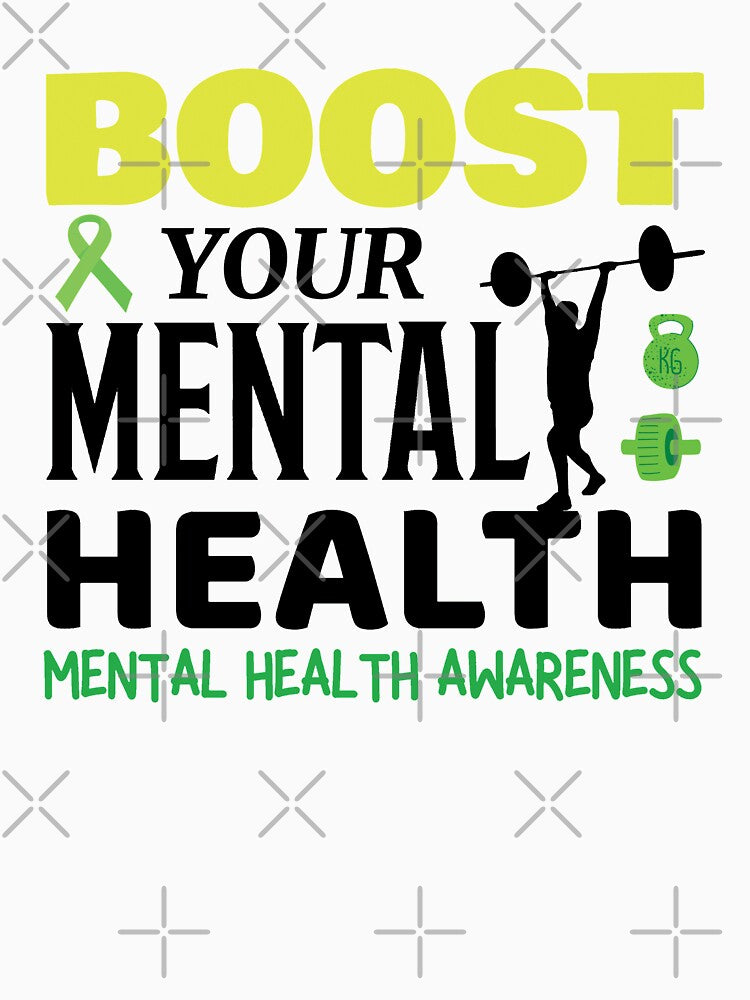 Mental Health Awareness - Boost Your Mental Health By Sweating by OwlCanvas T-Shirts, Hoodie, Sweatshirt (Image 3)
