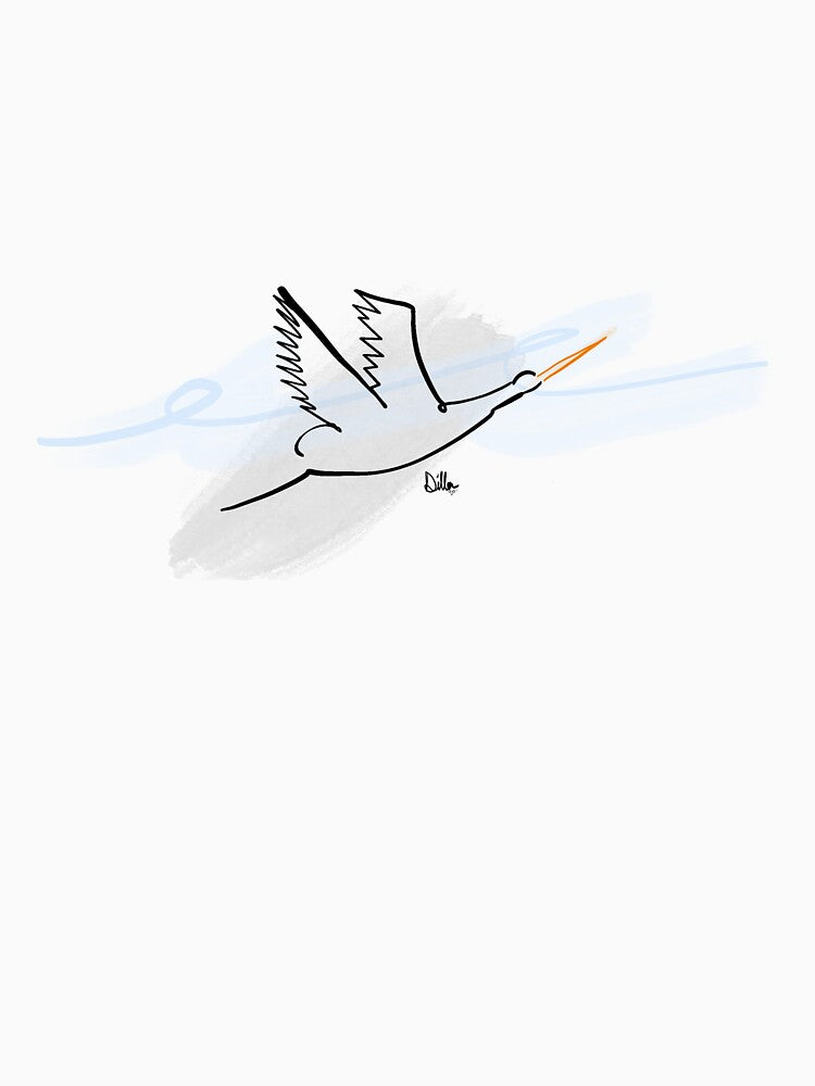 Stork Flying by Diatlo T-Shirts, Hoodie, Sweatshirt | BlankRebels.com (Image 3)