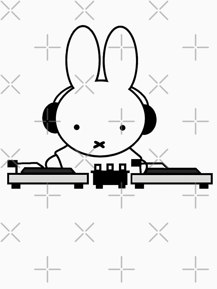 Miffy the DJ by KrishaCreate T-Shirts, Hoodie, Sweatshirt | BlankRebels.com (Image 3)