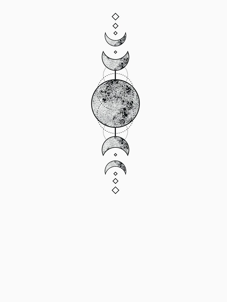 Mystic Phases of the Clear Moon by RaianasHome T-Shirts, Hoodie, Sweatshirt | BlankRebels.com (Image 3)