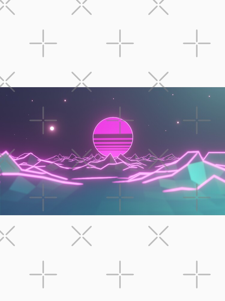 Neon Vaporwave Retrowave Sun by Bien Design T-Shirts, Hoodie, Sweatshirt | BlankRebels.com (Image 3)
