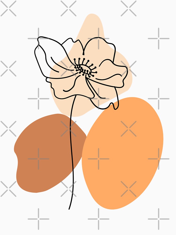 Boho minimalist flower by Created by Aia T-Shirts, Hoodie, Sweatshirt | BlankRebels.com (Image 3)