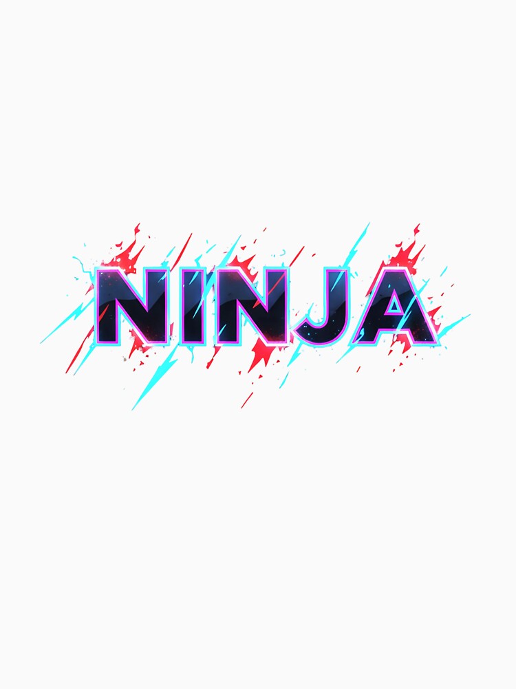 Neon Ninja Typography Design by Infinite Art Lab T-Shirts, Hoodie, Sweatshirt | BlankRebels.com (Image 3)
