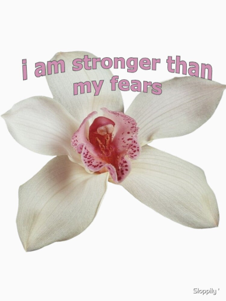 stronger than my fears flower by Sloppily ' T-Shirts, Hoodie, Sweatshirt | BlankRebels.com (Image 3)