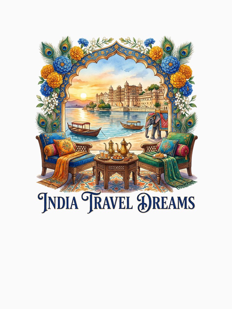 India Travel Dreams by DucksAbducted T-Shirts, Hoodie, Sweatshirt | BlankRebels.com (Image 3)