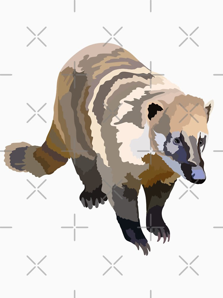 C is for Coati, Coati Illustration – Playful South American Mammal Wildlife Art by PrettylittlepastelUk... (Image 3)