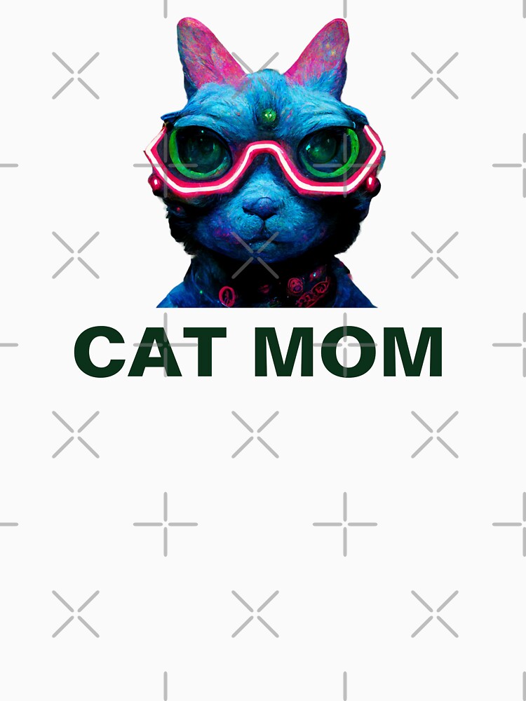 funky neon cat mom aesthetic by cocomelon168 T-Shirts, Hoodie, Sweatshirt | BlankRebels.com (Image 3)