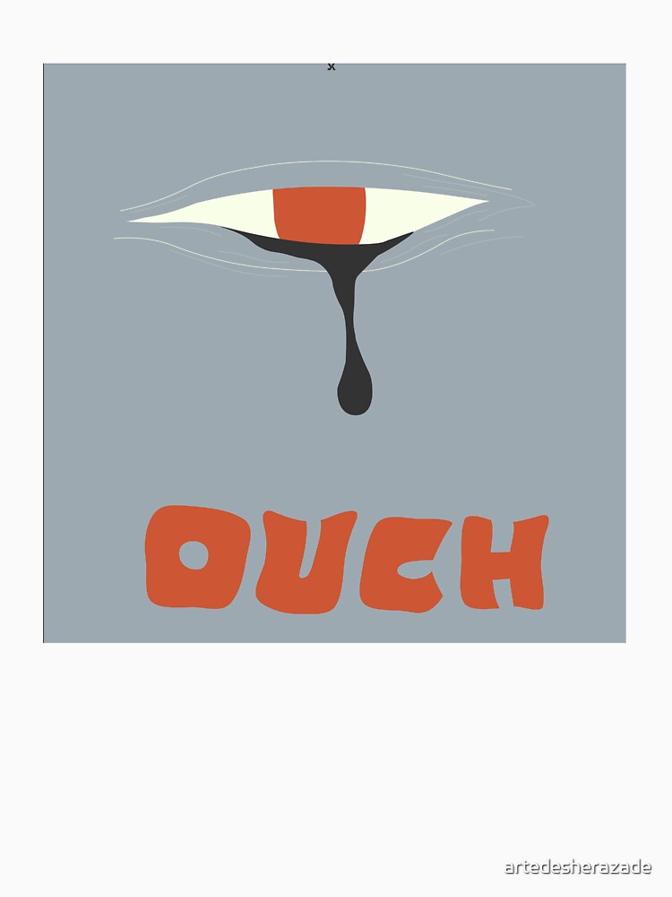 Abstract "OUCH" Surreal Eye – Edgy Graphic Design by artedesherazade T-Shirts, Hoodie, Sweatshirt | BlankRebels.com (Image 3)