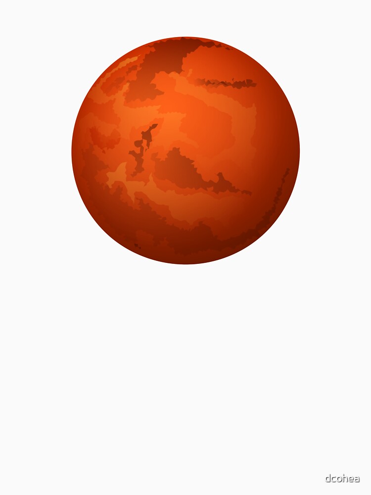 Red Planet Mars by dcohea T-Shirts, Hoodie, Sweatshirt | BlankRebels.com (Image 3)