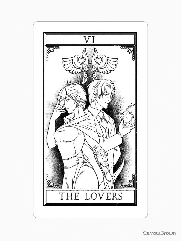 Carrow's Tarot - The Lovers by CarrowBrown T-Shirts, Hoodie, Sweatshirt | BlankRebels.com (Image 3)