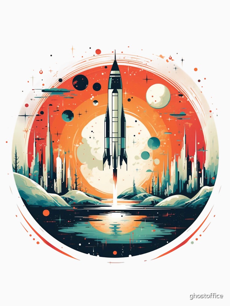 Rocket liftoff by ghostoffice T-Shirts, Hoodie, Sweatshirt | BlankRebels.com (Image 3)