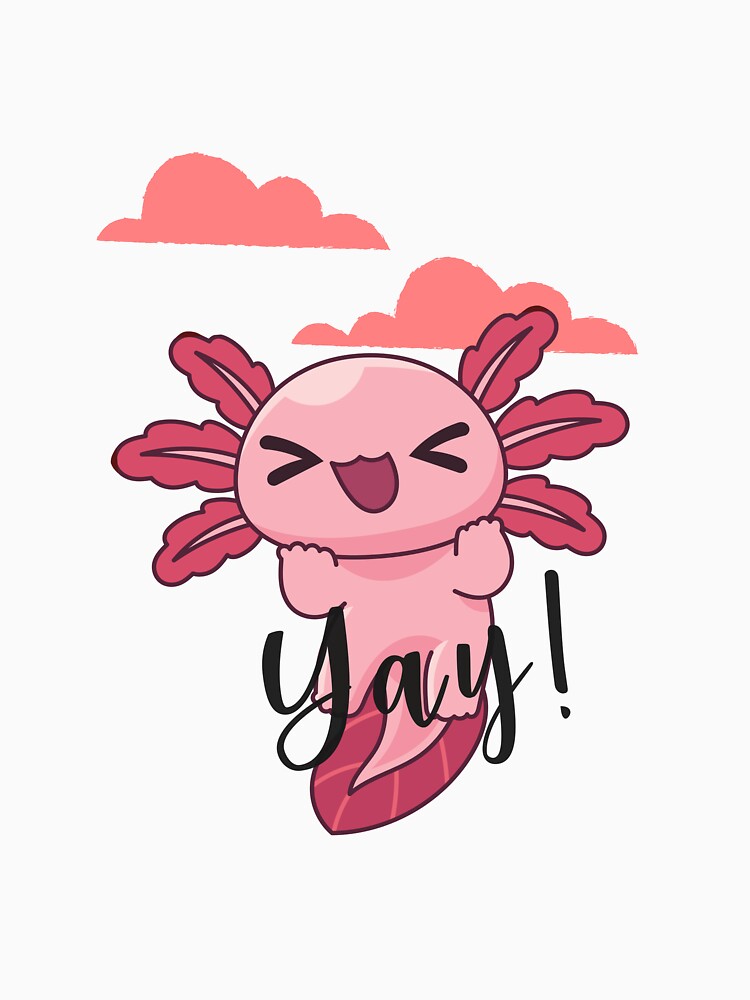 Happy Axolotl by Naya Fankar T-Shirts, Hoodie, Sweatshirt | BlankRebels.com (Image 3)